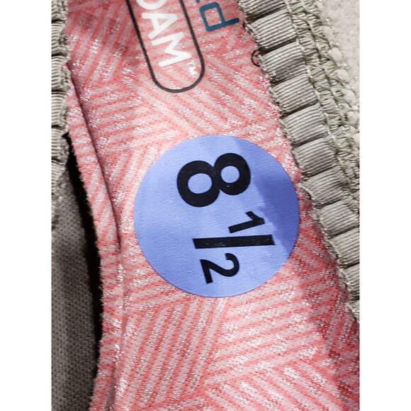 Skechers Cleo Flat Shoes Womens Size 8.5 Gray Solid Suede Leather Pointed Toe - Picture 6 of 11